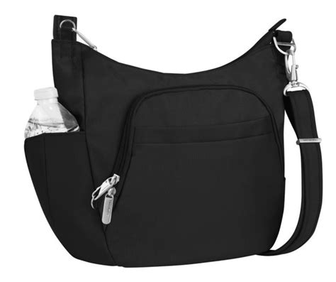 travelon classic rfid blocking anti-theft crossbody bucket bag 42757|Travelon Anti.